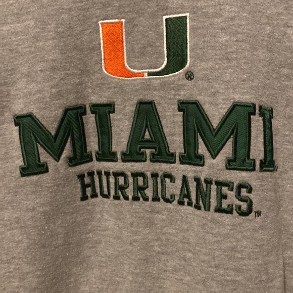 Miami U Hoodie Gray Child S-8 - Picture 2 of 5